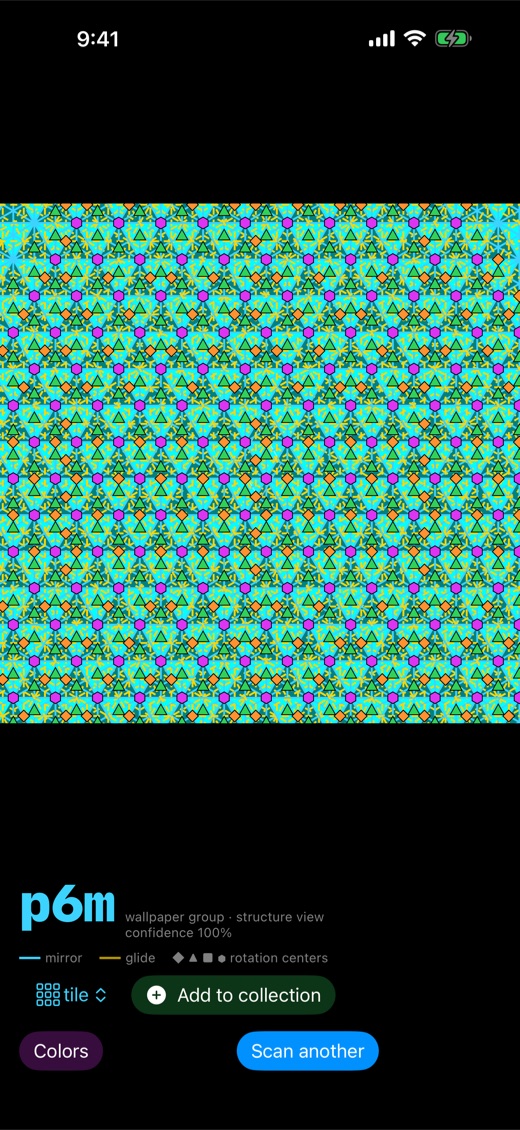 Structure view revealing the true symmetry beneath the colors