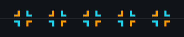 Symmetry diagram of frieze group p2mm