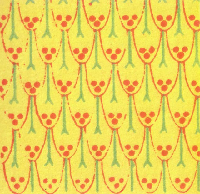 One mirror direction, with glides running between the mirrors.